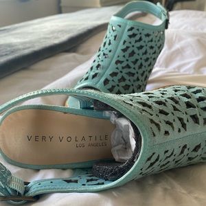 Very Volatile blue heeled sandals